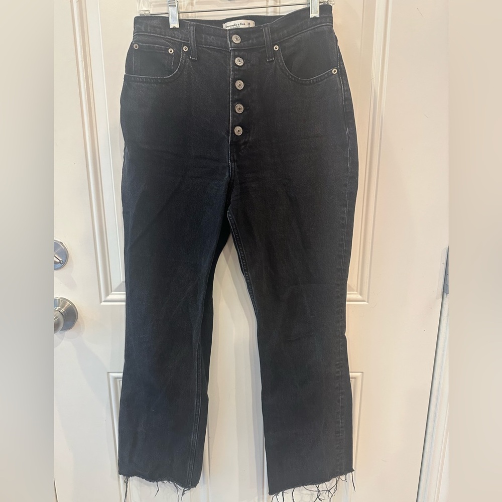 Abercrombie Highrise Ankle Flare Jeans